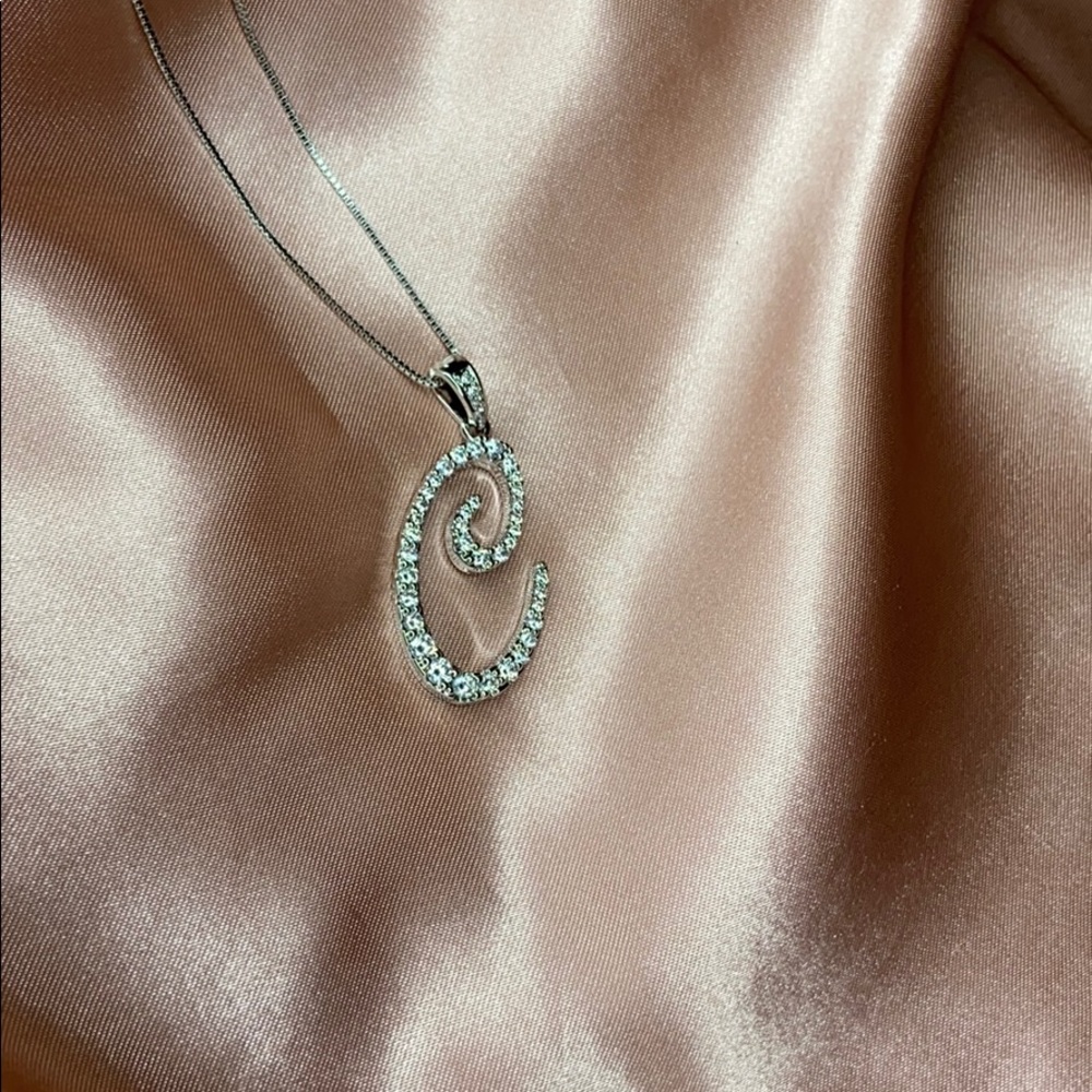 Letter C Initial Necklace - Picture 4 of 5